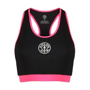 Gold´s Gym GGLTOP025  - Ladies Crop Top - blk/pink